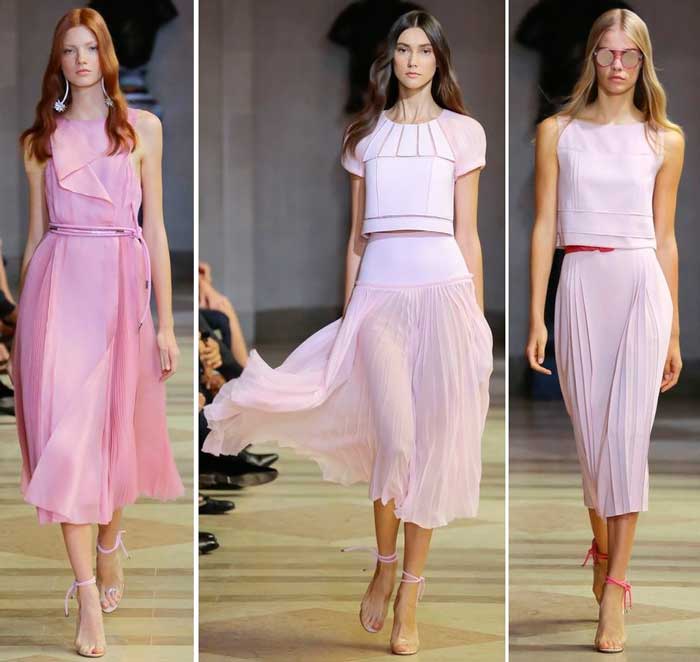Carolina Herrera - couleurs de vêtements à la mode nuances à la mode dans les vêtements pour femmes 2016