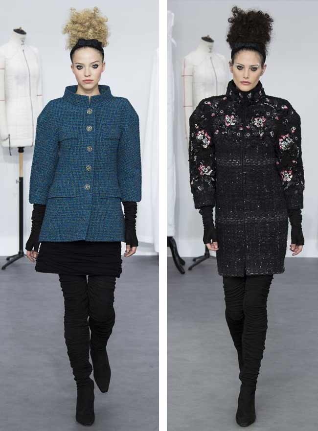 Exemple de veste en tweed Chanel