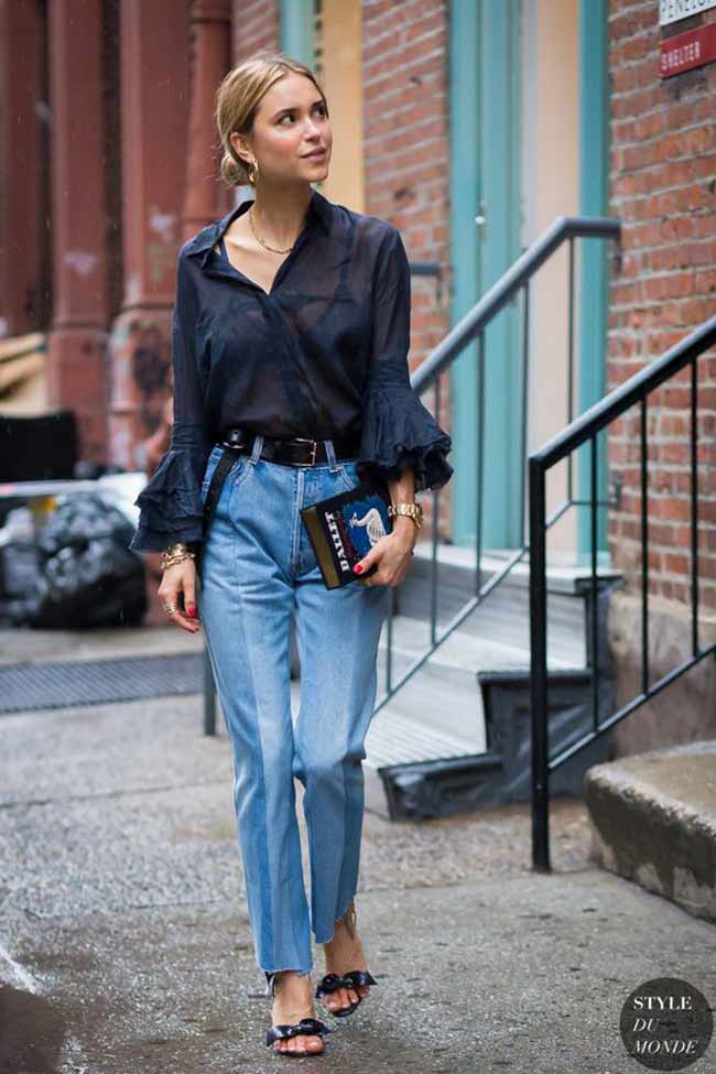 Jean street chic et bicolore