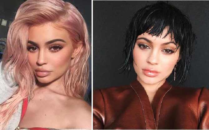 Évolution des cheveux Styles Kylie Jenner