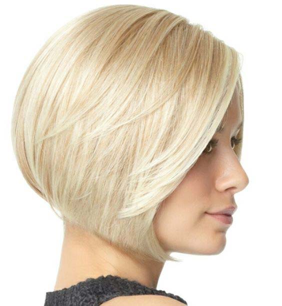 Coupe de cheveux de printemps bob blond