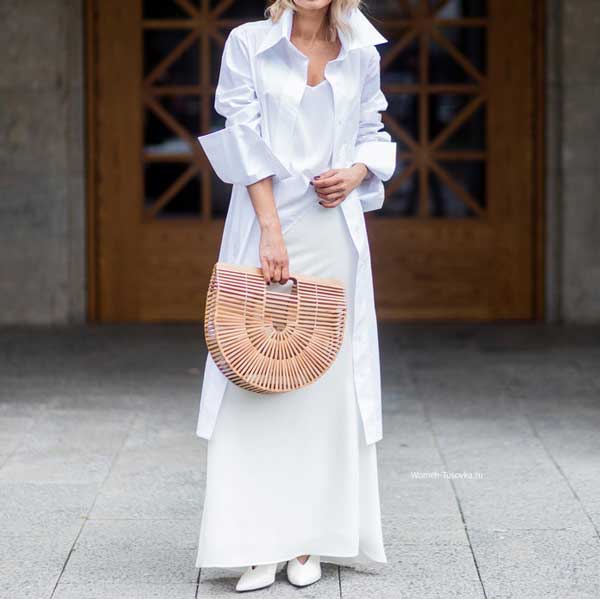 robe blanche Look d'été avec une robe blanche