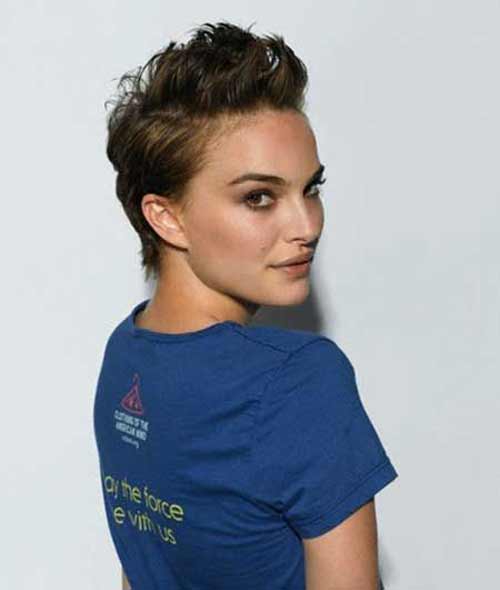 Pixie style Natalie Portman