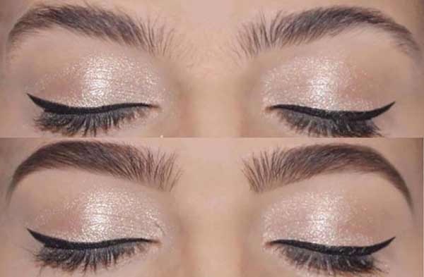 Maquillage scintillant du nouvel an