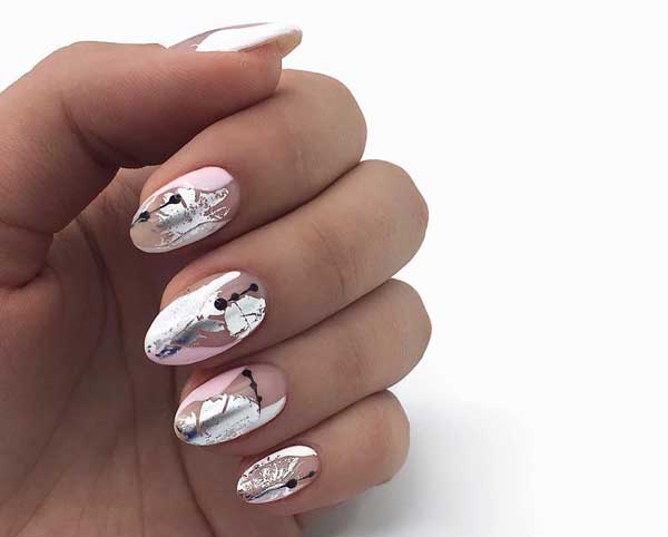 Rose et argent