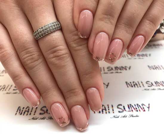 Paillettes dorées et françaises