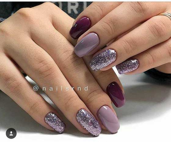 Idées de manucure lilas