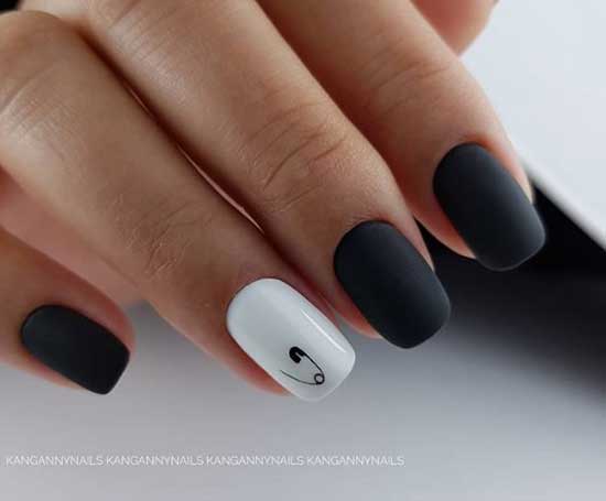 Blanc + noir mat