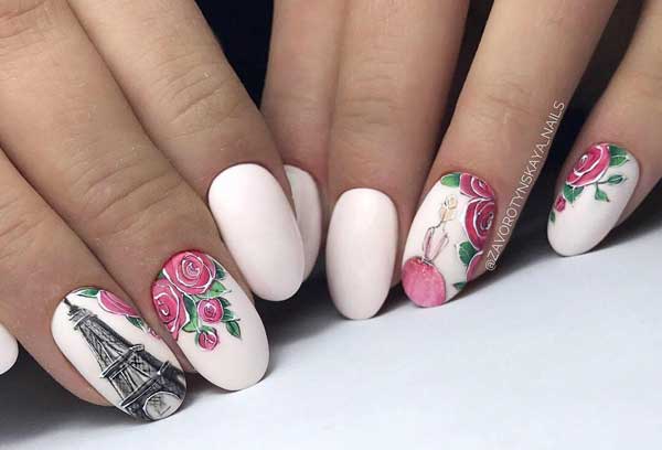 Blanc + fleurs