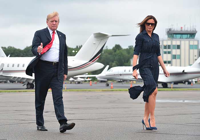 Mélanie et Donald Trump