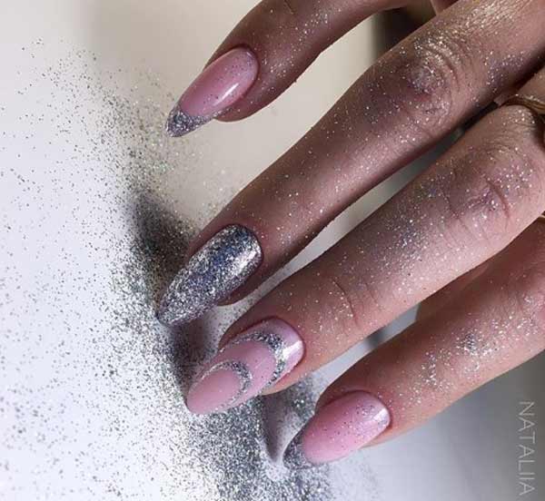 Conception d'ongle d'argent