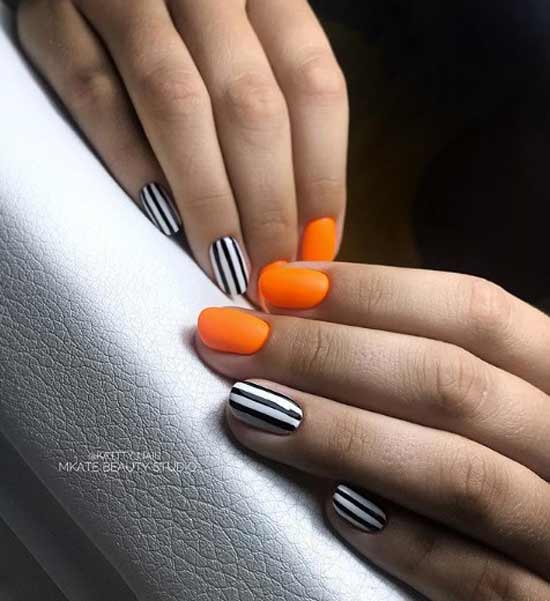 Idées manucure orange 2018