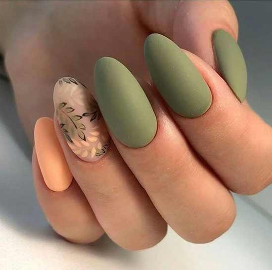 Manucure d'automne mate