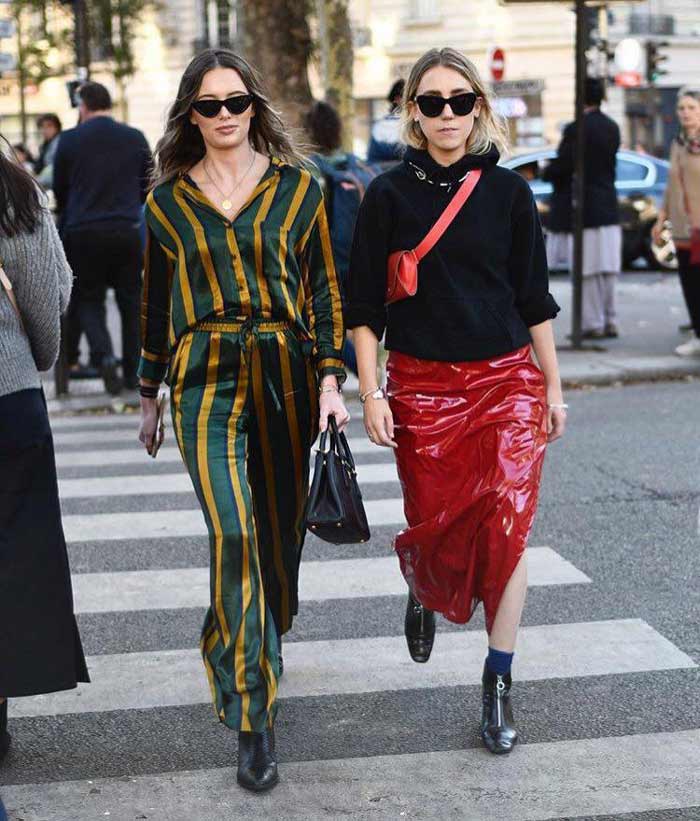 Jupe en cuir pour l'automne 2018