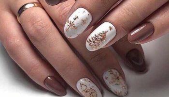 Thème de Noël sur ongles courts