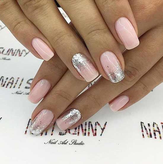 Manucure nue festive 2019