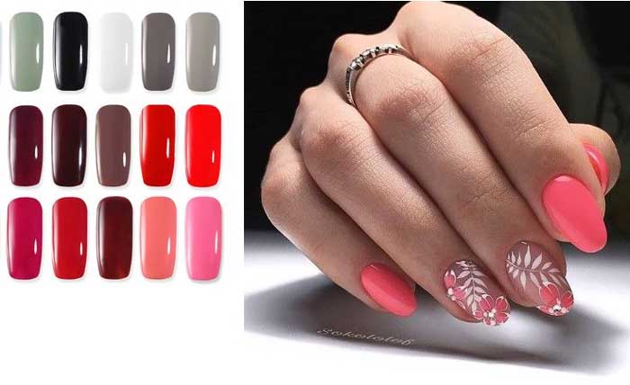 Nuances à la mode de vernis et de vernis gel pour les ongles 2019
