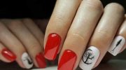 New manicure under matte top photo