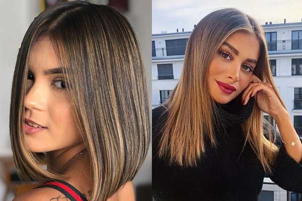 Exemples de coupes de cheveux sans frange 2019-2020