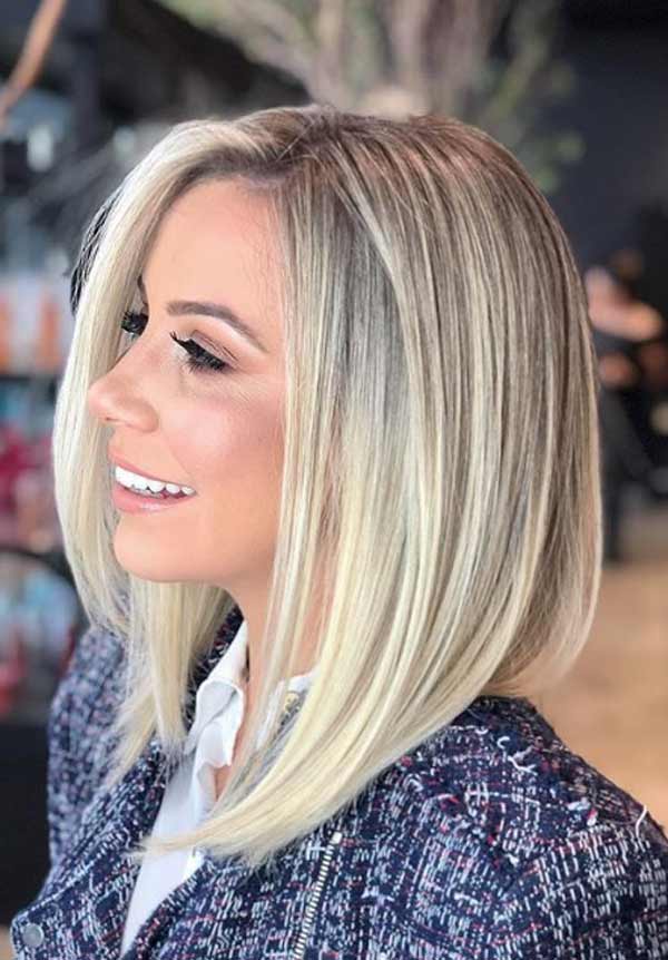 Coupes de cheveux à la mode sans frange