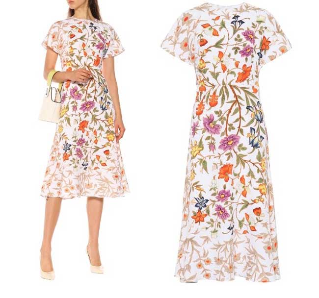 Robe de bureau imprimé fleuri