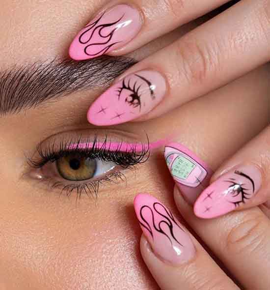 Manucure rose à la mode 2020: idées de photos, nouveautés, tendances