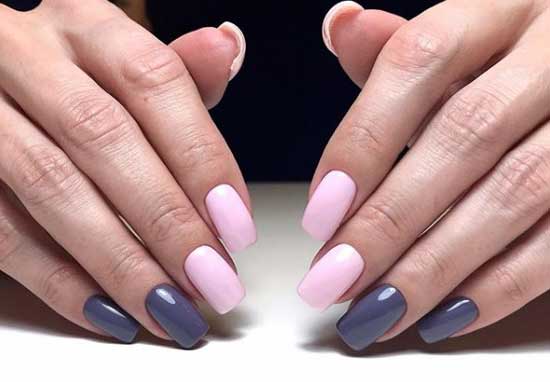 Manucure bicolore de style affaires