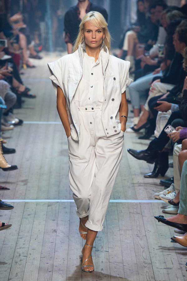 Denim blanc à la mode 2019-2020