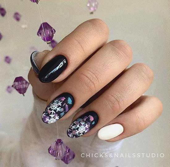 Manucure d'hiver sombre