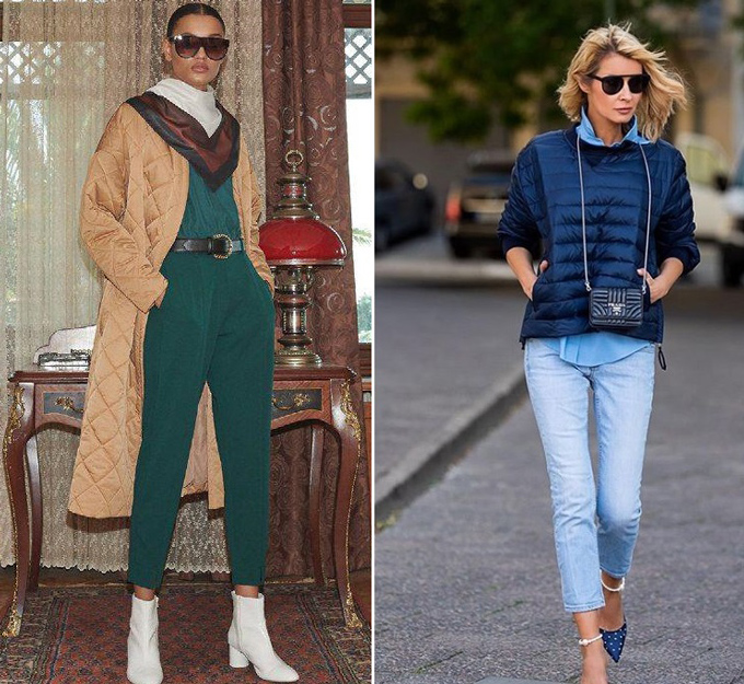 Tendances automne-hiver 2019-2020 - vêtements matelassés