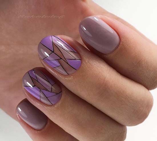 Conception géométrique sur les ongles ovales