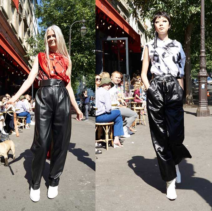 Pantalon en cuir à la mode 2019-2020 photo