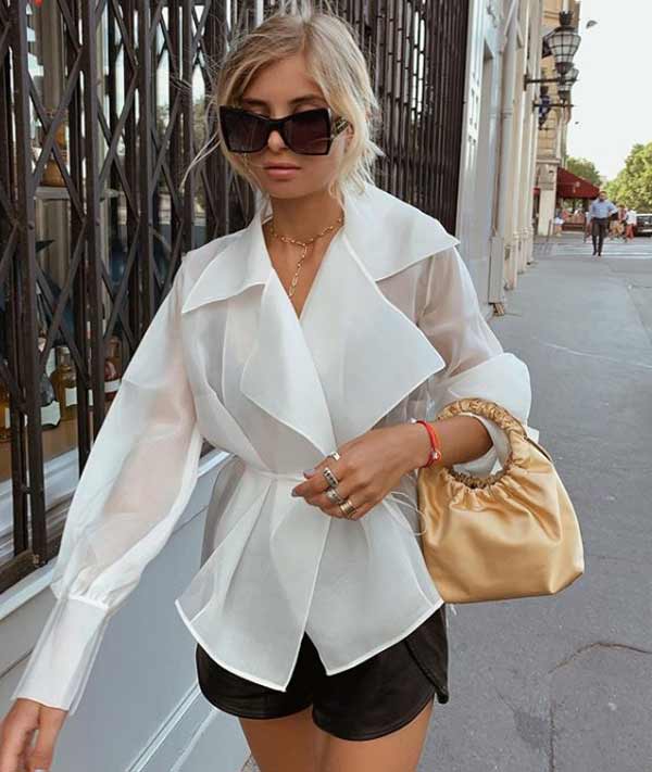Tendance 2020 - look à la mode avec un short