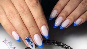 Design français strass bleu
