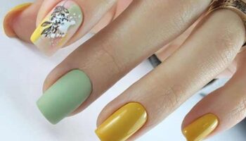 Ongles de couleur menthe conçoit la manucure 2020