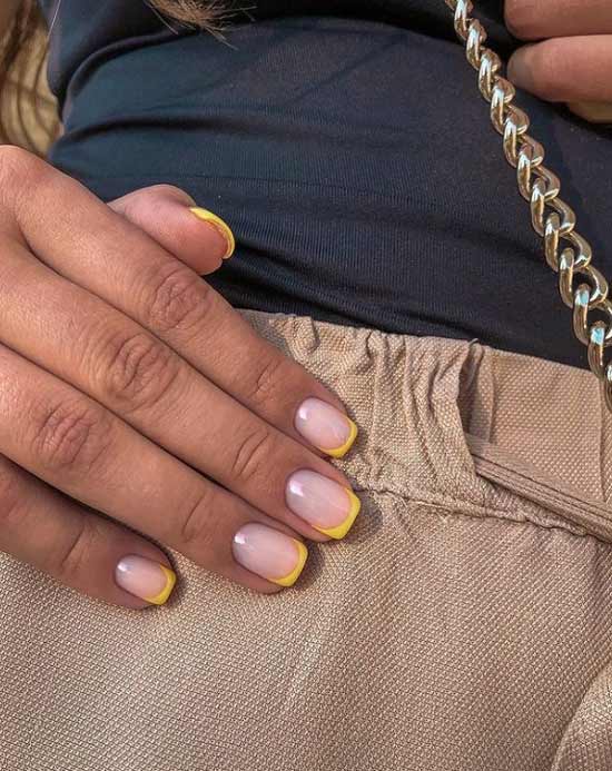 Veste courte jaune