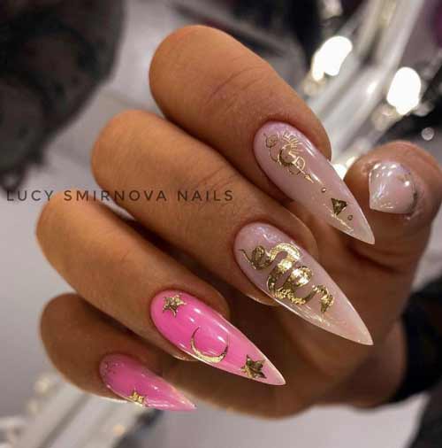 Conception d'ongles pointus