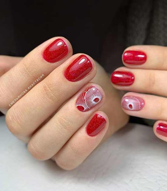 Blanc-rouge avec estampage