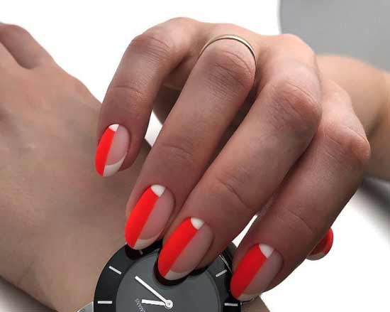Manucure bicolore
