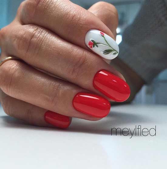 Rouge avec un motif