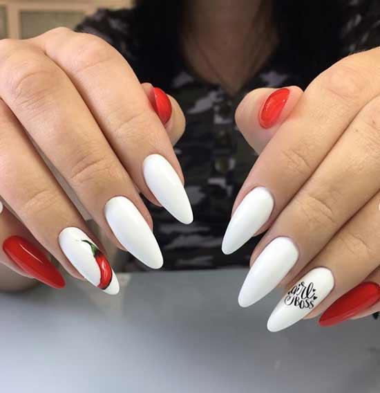 Dessin rouge sur fond blanc