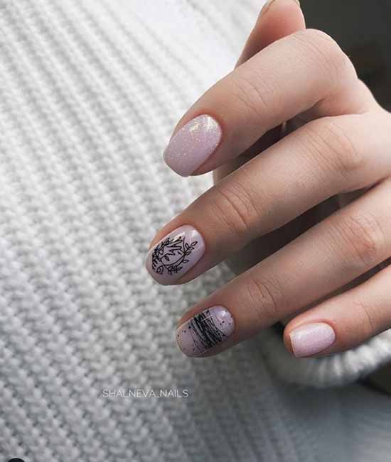 Design pour les ongles courts 2021: nouvelle manucure, idées de photo