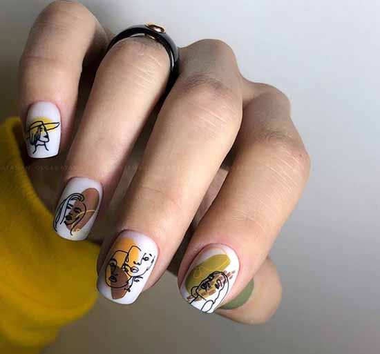 Design pour les ongles courts 2021: nouvelle manucure, idées de photo