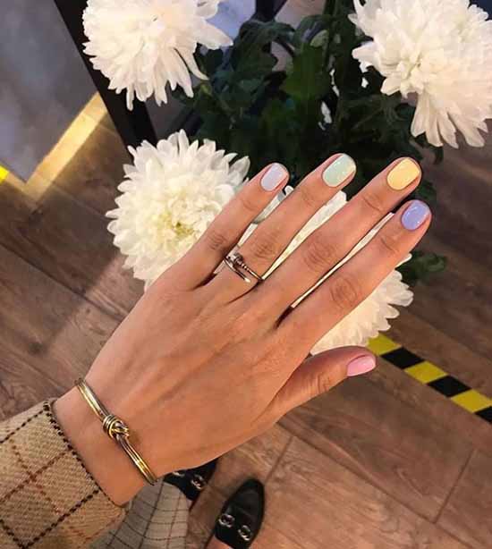 Design pour les ongles courts 2021: nouvelle manucure, idées de photo