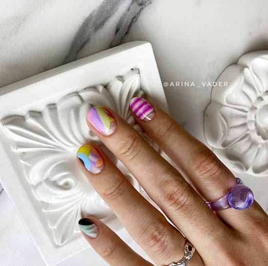 Design pour les ongles courts 2021: nouvelle manucure, idées de photo