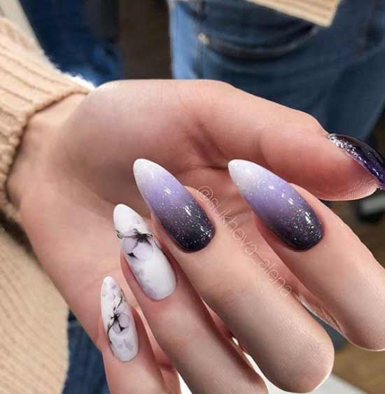 Ombre avec motif aquarelle