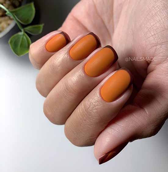 Design d'ongles français colorés automne 2020