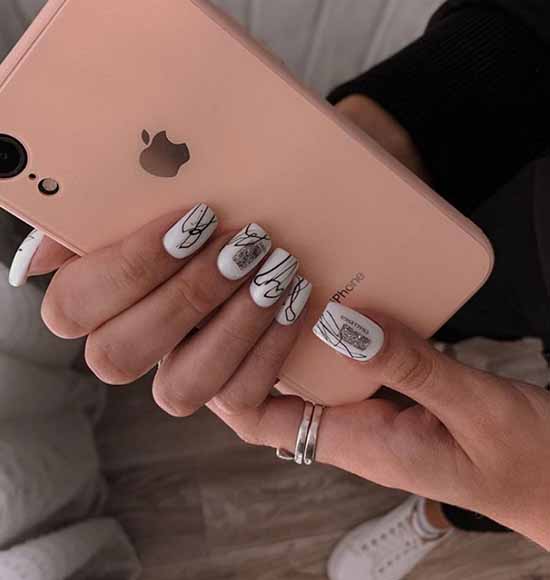 Toile d'araignée sur les ongles: design, 100 photos d'une belle manucure