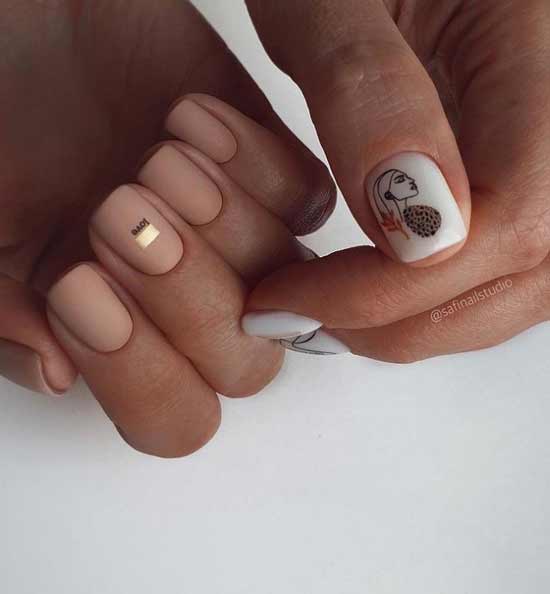 Manucure hiver nude