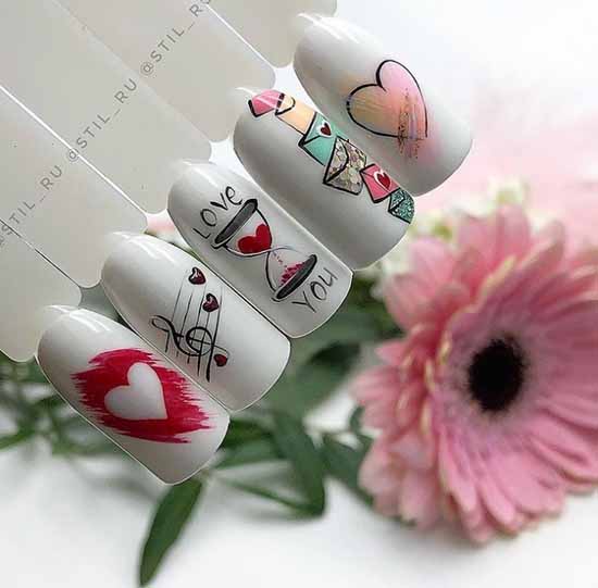 Ongles coeur